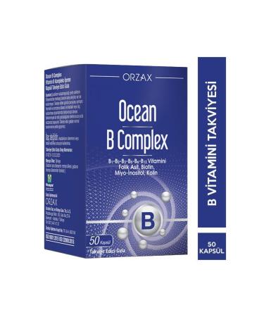 Orzax Ocean B Complex 50 Capsules Food Supplement