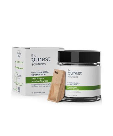 The Purest Solutions Fruit Enzyme Powder Cleanser-Powder Cleanser Containing Fruit Acids (0.2% Azelaic Acid & Malic Acid) - Buy Online on GoSupps.com