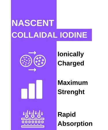 Aromel Nascent Iodine | 100 ml Drops | Collagen Natural Iodine | VEGAN | FDA approved - Buy Online on GoSupps.com