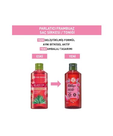 Yves Rocher Raspberry Hair Vinegar / Tonic - Normal Hair / Brillance 400ml - Buy Online on GoSupps.com