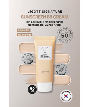 Jigott Tone Equalizer Anti-Wrinkle Jigott SPF 50 PA ++++ Sunscreen BB Cream50 ML - Buy Online on GoSupps.com