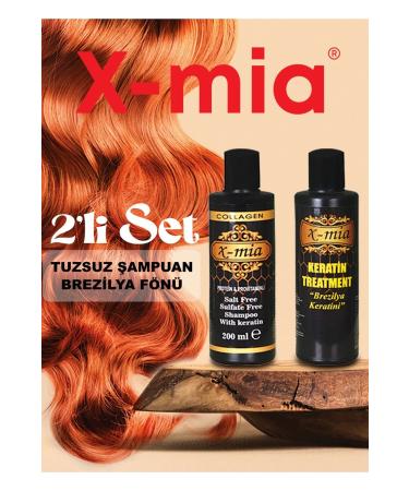 x-mia Brazilian Blow Dry Keratin & Salt-free Sulfate-free Shampoo 200 ml - Buy Online on GoSupps.com