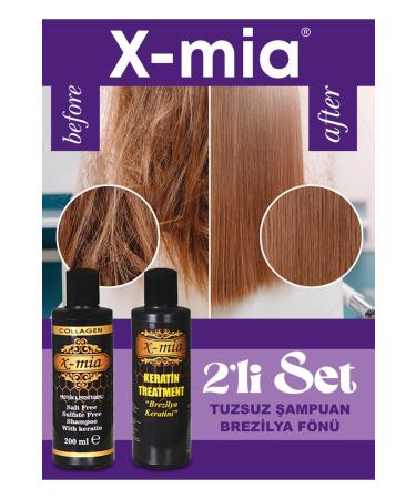 x-mia Brazilian Blow Dry Keratin & Salt-free Sulfate-free Shampoo 200 ml