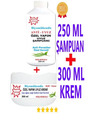 Biyom hendis Scabies Shampoo 250 ml and Scabies Cream 300 ml for Family Use
