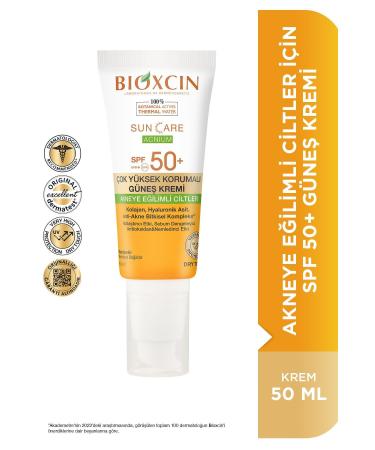 Bioxcin Sun Care Acnium Spf50 Sun Cream for Acne Prone Skin 50 ml