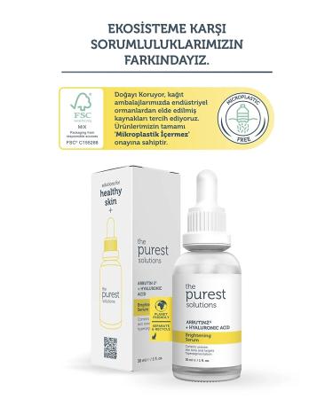 The Purest Solutions Anti-Spot Arbutin Skin Care Serum 30 Ml (arbutin 2% + Hyaluronic Acid) - Buy Online on GoSupps.com