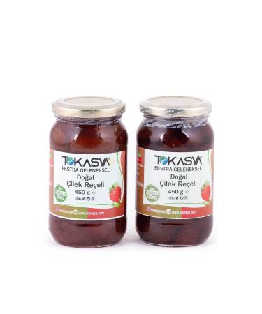 tokasya Natural Strawberry Jam 450 G (2 JAR)