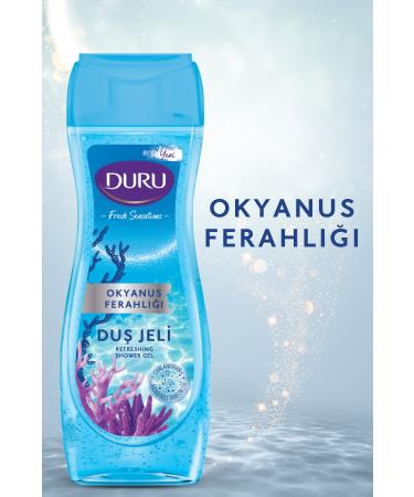 Duru Fresh Sensations Ocean Fresh Shower Gel 3x450ml - Buy Online on GoSupps.com