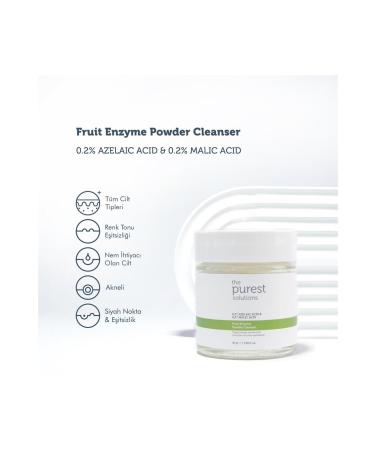 The Purest Solutions Fruit Enzyme Powder Cleanser-Powder Cleanser Containing Fruit Acids (0.2% Azelaic Acid & Malic Acid) - Buy Online on GoSupps.com
