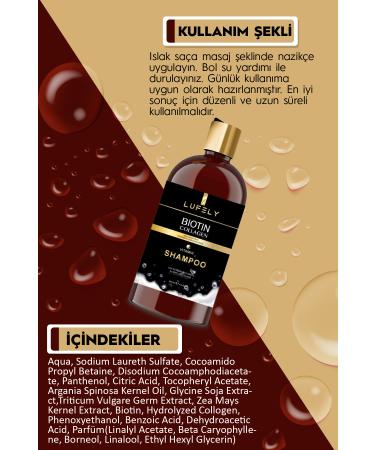 LUFELY Anti-Hair Loss Repair Strengthening Biotin and Collagen Shampoo 400 Ml 2 Pieces Package - Buy Online on GoSupps.com