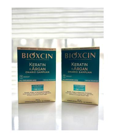 Bioxcin Keratin & Argan Repair Shampoo 300 ml SET OF 2 - Buy Online on GoSupps.com