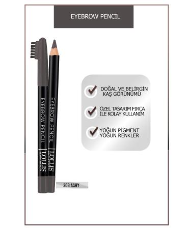 Lollis Eyebrow Pencil 303 Ashy / Eyebrow Pencil 303 Ash Color - Buy Online on GoSupps.com