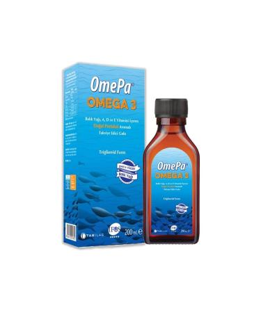 Tab Omepa Omega 3 Natural Orange Flavored Food Supplement 200ml