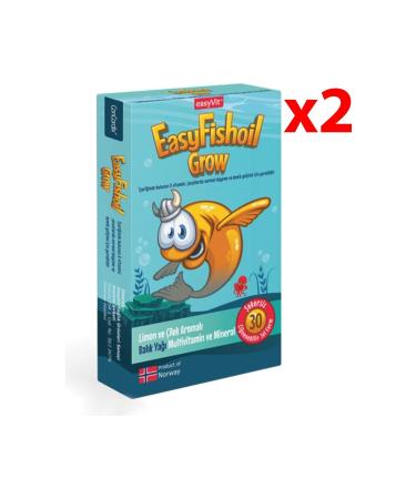 easyfish EasyFishoil Grow 30 Gel Tablets - 2 Pieces