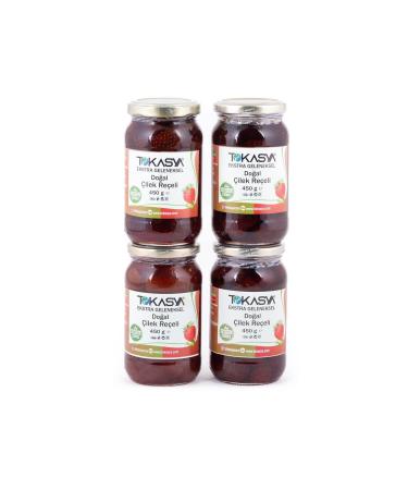 tokasya Natural Strawberry Jam 450 G (4 JAR)