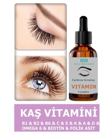 roc rochers How Many Vitamins & Eyebrow & Eyelash Growth & Natural Formula & Fast Effect & Vitamin Complex