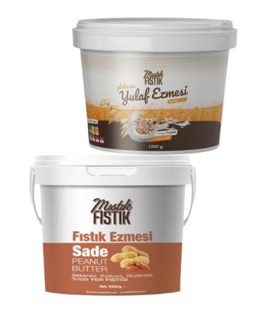 Nuts Peanut 1 Kg 0 Peanut Butter + 1 Kg Oatmeal Natural Protein (additive-free - Sugar-free)