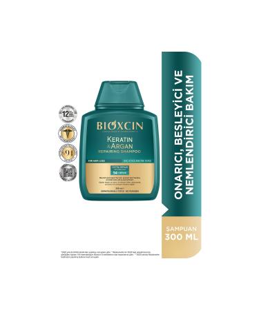 Bioxcin Keratin & Argan Repair Shampoo 300 ml - Damaged and Damaged Hair 2 Pcs Advantage Package - Buy Online on GoSupps.com