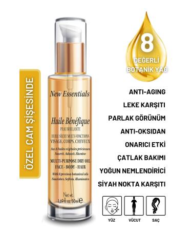 New Essentials Moisturizing and Repairing Multi-Purpose Dry Oil (Hair Skin & Body Care) -50 ml - Buy Online on GoSupps.com