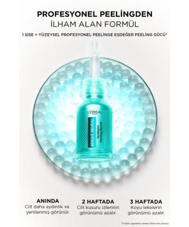 L'Oreal Paris BR GHT REVEAL SK N LIGHTENING PEELING SERUM AGAINST DARK SPOTS DEMBA1517 - Buy Online on GoSupps.com