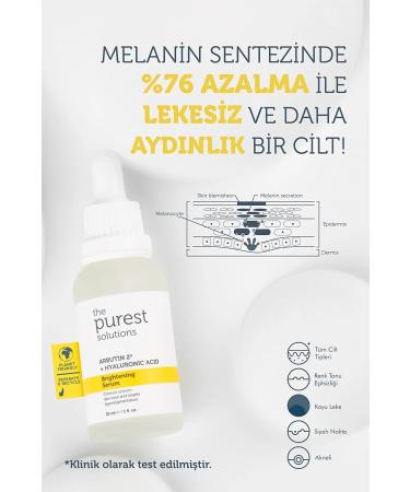 The Purest Solutions Anti-Spot Arbutin Skin Care Serum 30 Ml (arbutin 2% + Hyaluronic Acid) - Buy Online on GoSupps.com
