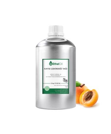 Etheloil Apricot Kernel Fixed Oil - Etheloil - 5 Kg - 0 Pure and Natural Fixed Oil -