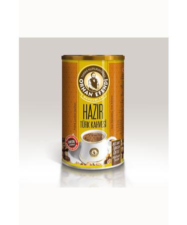 Alt ncezve Orhan Efendi Instant Turkish Coffee Medium Sugar Tin 250 G