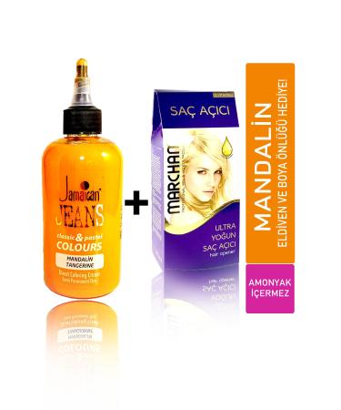 Jamaican Jean's Hair Dye Set for Dark Hair New Tangerine Orange Depset1044