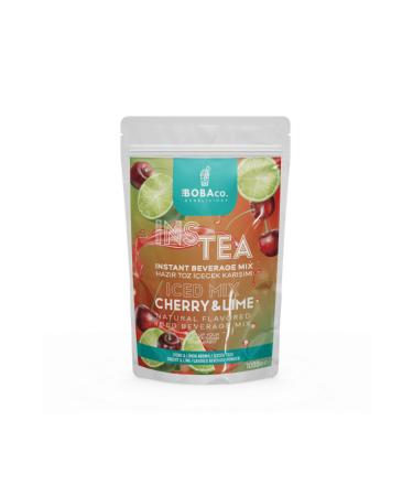 TheBobaCo. Bubblicious Instea Cherry & Lime - Cherry & Lemon Flavored Iced Tea Mix