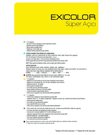 Exicolor 1008 EXTRA SAND YELLOW LIGHTENER Permanent Cream Hair Dye 60ml - Buy Online on GoSupps.com
