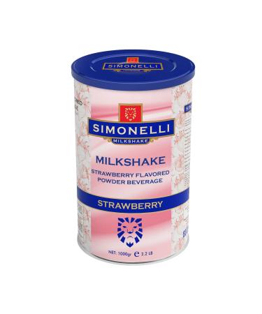 Simonelli Milkshake Strawberry Flavored 1000g Tin