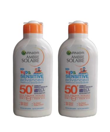 Garnier Ambre Solaire Kids Sensitive Adveanced Children's Cream GKF50+ 200 ml x 2 Pcs