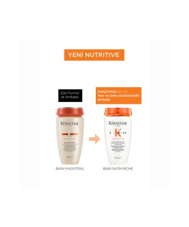 Kerastase Nutritive Bain Satin Riche- Nourishing Repairing Intensive Moisturizing Shampoo with Niacinamide 250 ml - Buy Online on GoSupps.com