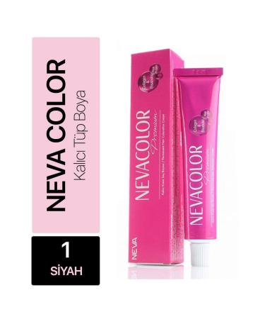 Neva Color Nevacolor Tube Hair Dye No: 1 Black