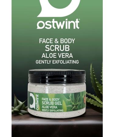 Ostwint Scrub Gel Aloe Vera Extract Face and Body Peeling 300 ml - Buy Online on GoSupps.com