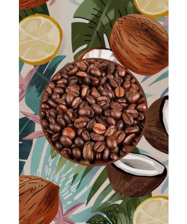 Mim and More Coconut Coffee Coconut Flavored Coffee Beans 200 Gr - Buy Online on GoSupps.com
