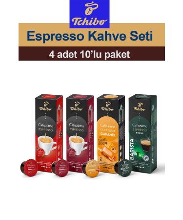 Tchibo Cafissimo 4-Piece Espresso Coffee Set 4x10