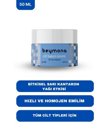 beymona St. John's Wort Oil Hand and Body Skin Care Cream