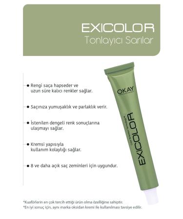 Exicolor Toning T.12 METALLIC YELLOW Permanent Cream Hair Dye 60ml - Buy Online on GoSupps.com