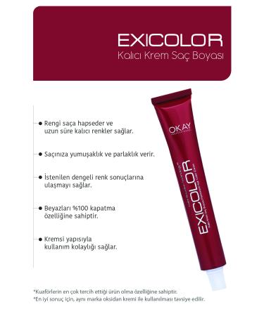 Exicolor MIX 0.01 INTENSIVE GREY Permanent Cream Hair Dye 60ml - Buy Online on GoSupps.com