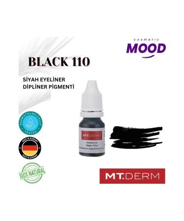 mt derm Black 110 Eyeliner and Dipliner Permanent Makeup Pigment