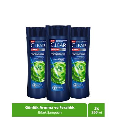Clear Men Anti-Dandruff Shampoo Daily Purification and Refreshment 350 ml X3