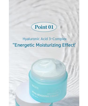 Nacific Hyal Booster Cream 50ml - Hyaluronic Moisturizing Face Cream - Buy Online on GoSupps.com