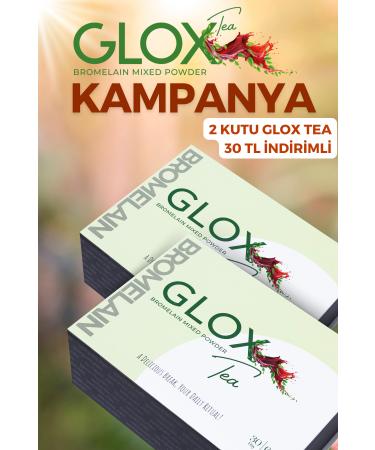 GLOX Bromelain Difference & Metabolism Regulating Fast Weight Loss Herbal Detox Tea 120 Pieces