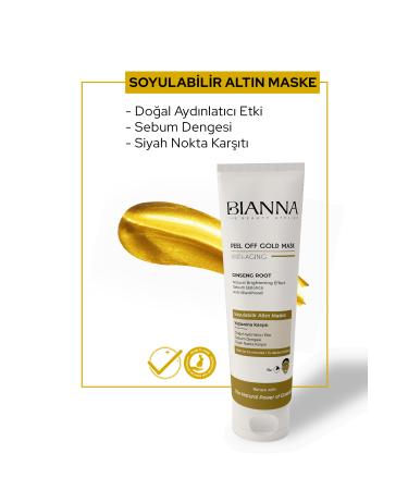Bianna Mask Anti-Aging Anti-Aging Peel-Off Mask Ginseng Mask Anti-Blackhead - 100 ML - Buy Online on GoSupps.com