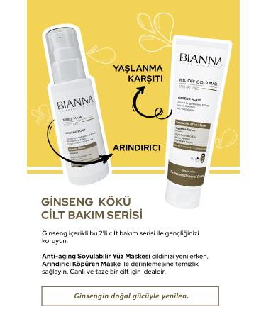 Bianna Mask Anti-Aging Anti-Aging Peel-Off Mask Ginseng Mask Anti-Blackhead - 100 ML - Buy Online on GoSupps.com