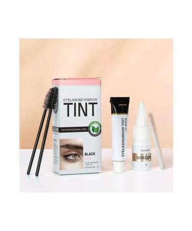 Pavone BLACK COLOR EYEBROW DYE - EYEBROW & EYELASH DYER SET - EYEBROW & EYELASH DYE