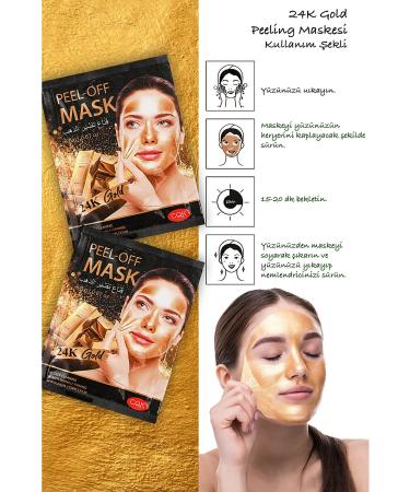 qualityworld 5 Pieces 24k Witch Hazel Oil Gold Blackhead Mask 20 grams Peelable Face Mask Xlm694 - Buy Online on GoSupps.com