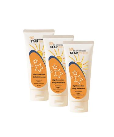 STARWHITE 50 Factor High Protection Sun Cream 75ml 3 Pieces