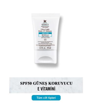 Kiehl's ULTRA LIGHT DAILY UV PROTECTIVE AQUA SK N BR GHTEN NG GEL SUNSCREEN - SPF50 30 ML KEYON2064
